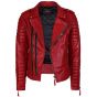 red leather jacket