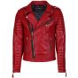 red leather jacket