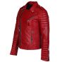red leather jacket