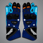 Guantes de motorista azules
