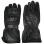 Bravo Black Leather Riding Gloves