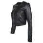 Collarless Leather Jacket Womens