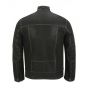 Contrast Stitches Black Moto Fashion Leather Jacket