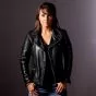 Real Leather Biker Jacket Womens