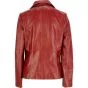dark red leather jacket