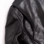 Sporty Leather Jacket Espresso Black shoulder