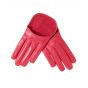 Guantes Cortos De Cuero Roja