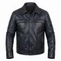 Bad Boys Mike Lowrey Black Leather Jacket front view