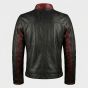 Batman Dark Knight Bruce Wayne Leather Jacket back view