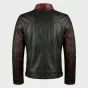 Batman Dark Knight Bruce Wayne Leather Jacket back view