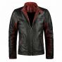 Batman Dark Knight Bruce Wayne Leather Jacket front view