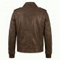 Captain America Brown Leather Jacket back view
