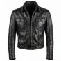 Elvis Presley Black Leather Jacket front view