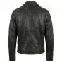 Ghost Rider Black Biker Leather Jacket back view