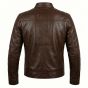 Iron Man Tony Stark Brown Leather Jacket back view