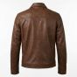 John Wick Brown Leather Jacket back view