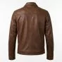 John Wick Brown Leather Jacket back view