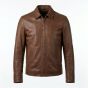 John Wick Brown Leather Jacket front view
