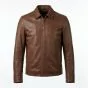 John Wick Brown Leather Jacket front view