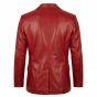 Joker Arthur Fleck Red Suit Style Leather Jacket back view