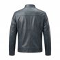 Mission Impossible Ethan Hunt Gray Leather Jacket back view