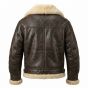 Rocky Balboa Brown Leather Jacket back view