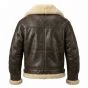 Rocky Balboa Brown Leather Jacket back view