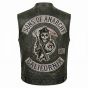 Sons of Anarchy Jax Teller Leather Vest back view