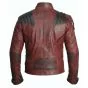 Star-Lord Guardians Leather Jacket back view