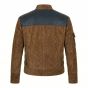 Star Wars Han Solo Brown Leather Jacket back view