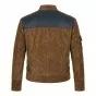 Star Wars Han Solo Brown Leather Jacket back view