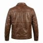 Thor Brown Leather Jacket back view