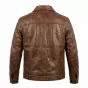 Thor Brown Leather Jacket back view