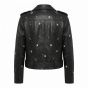 Atomic Blonde Lorraine Black Leather Jacket back view