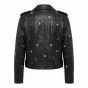 Atomic Blonde Lorraine Black Leather Jacket back view