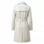 Atomic Blonde White Leather Coat back view