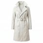 Atomic Blonde White Leather Coat front view