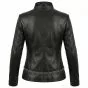 Charlie’s Angels Black Leather Jacket back view