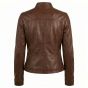 Devil Wears Prada Inspired Women’s Leather Jacket back view