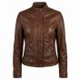 Devil Wears Prada Inspired Women’s Leather Jacket front view