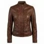 Devil Wears Prada Inspired Women’s Leather Jacket front view
