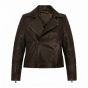 Furiosa Mad Max Brown Leather Jacket front view