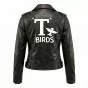Grease Sandy Black Leather Jacket back view