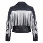 Harley Quinn Birds of Prey Leather Jacket back view