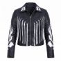 Harley Quinn Birds of Prey Leather Jacket front view