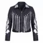 Harley Quinn Birds of Prey Leather Jacket front view