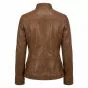 Hunger Games Katniss Brown Leather Jacket back view