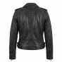 Jessica Jones Black Leather Jacket back view
