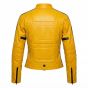Kill Bill The Bride Yellow Leather Jacket back view