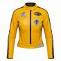 Kill Bill The Bride Yellow Leather Jacket front view